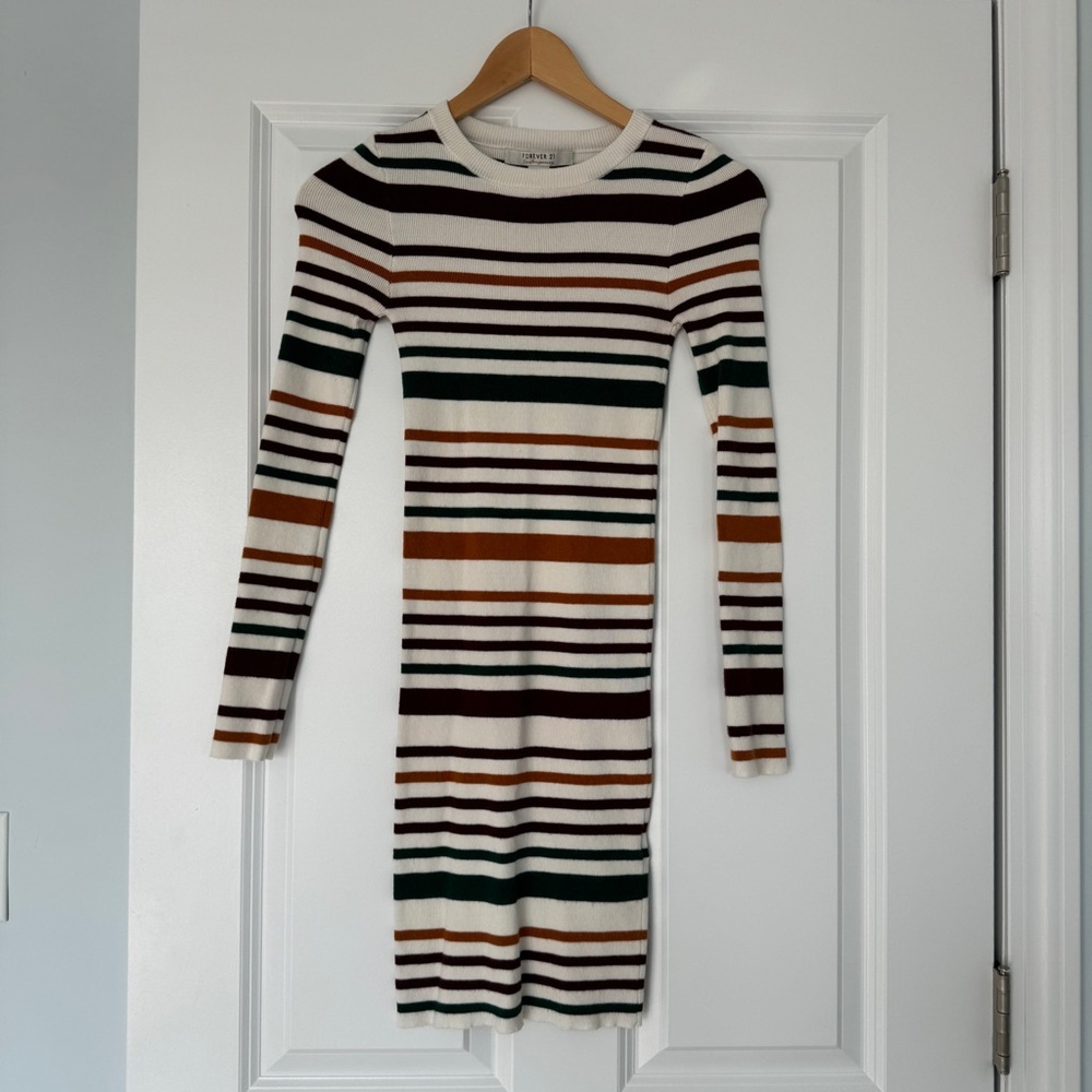 Bodycon stripe dress Forever 21 Contemporary Size XS
